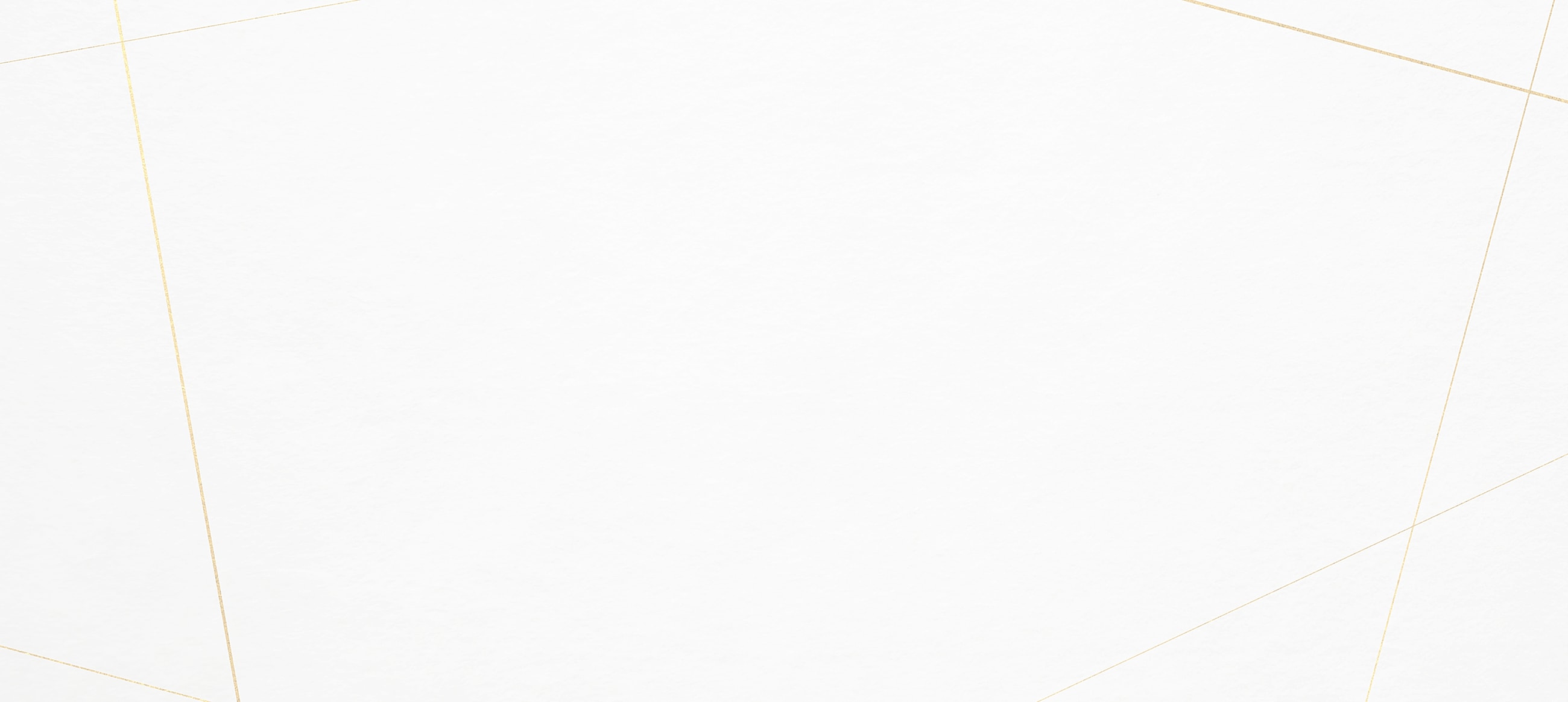 Abstract white background with gold lines.